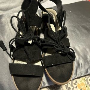 Chunky heel and adjustable to liking sandal style heels